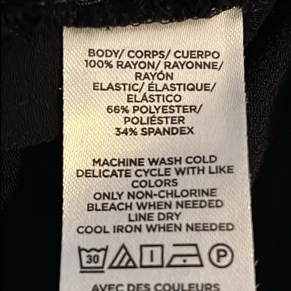 Ann Taylor black smocked puff sleeves square neck ruffle bottom sz M - Picture 10 of 10